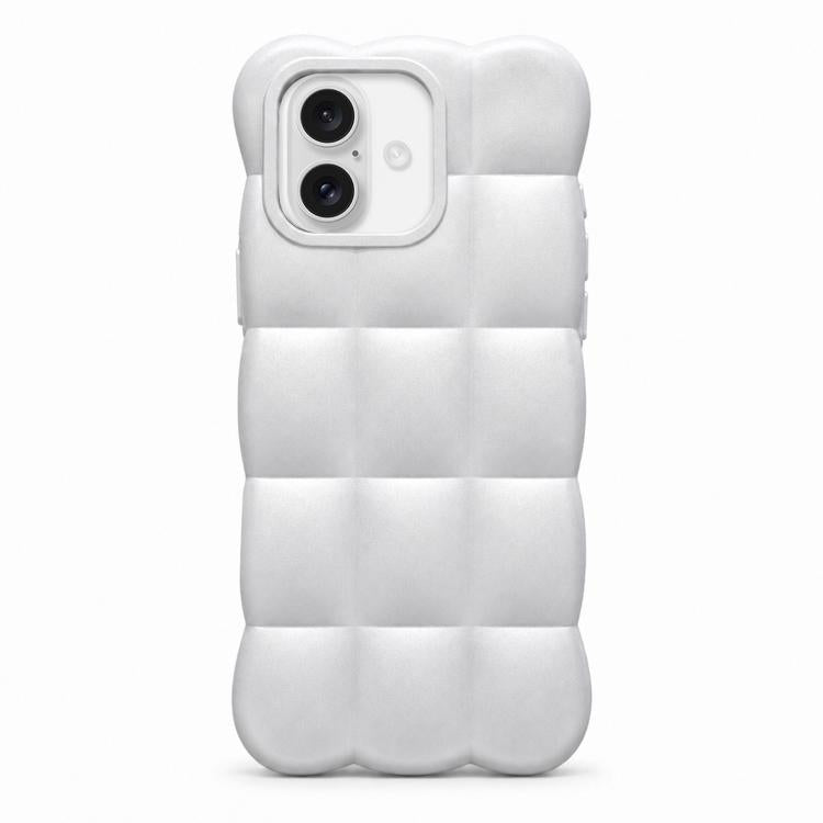 Solid Color Cloud Square TPU Phone Case, For iPhone 16 Pro Max, For iPhone 16 Pro, For iPhone 16 Plus
