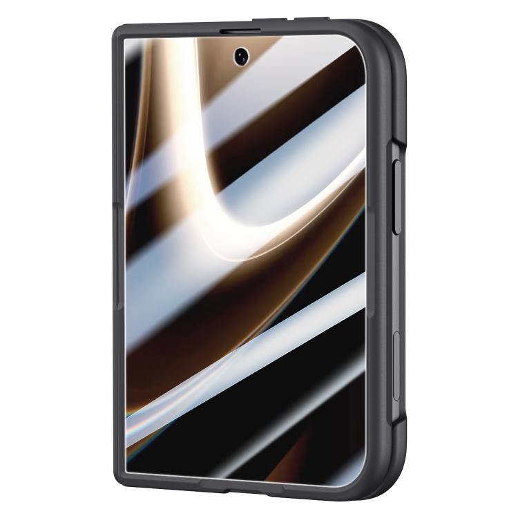 Shield Armor Series Integrated HD Film Matte Frosted Full Coverage Magnetic Phone Case with Lens Holder, For iPhone Duo