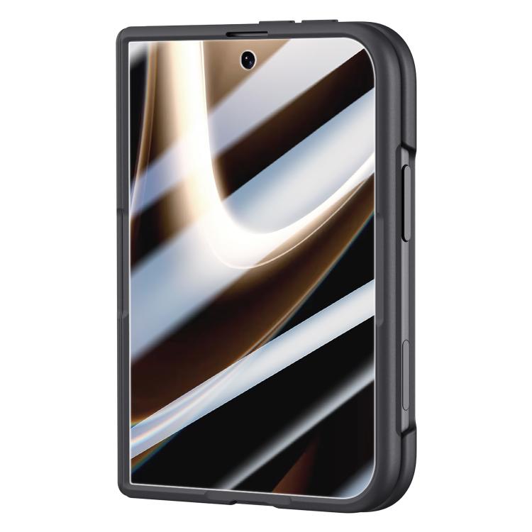Shield Series Integrated HD Film Matte Frosted Magnetic Phone Case with 360-Degree Rotating Stand, For iPhone Duo