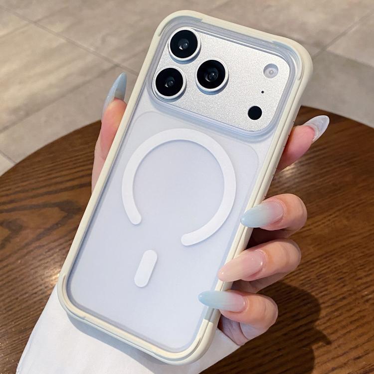 Silicone Frame Bumper Magnetic Frosted Back Panel Phone Case, For iPhone 18, For iPhone 18 Pro, For iPhone 18 Pro Max, For iPhone 17 Pro Max