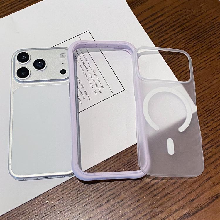 Silicone Frame Bumper Magnetic Frosted Back Panel Phone Case, For iPhone 18, For iPhone 18 Pro, For iPhone 18 Pro Max, For iPhone 17 Pro Max
