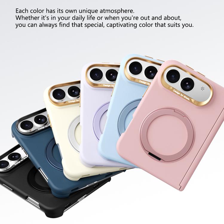ABEEL Lightweight Zero Skin Feel Magnetic PC Phone Case with Holder, For iPhone Duo