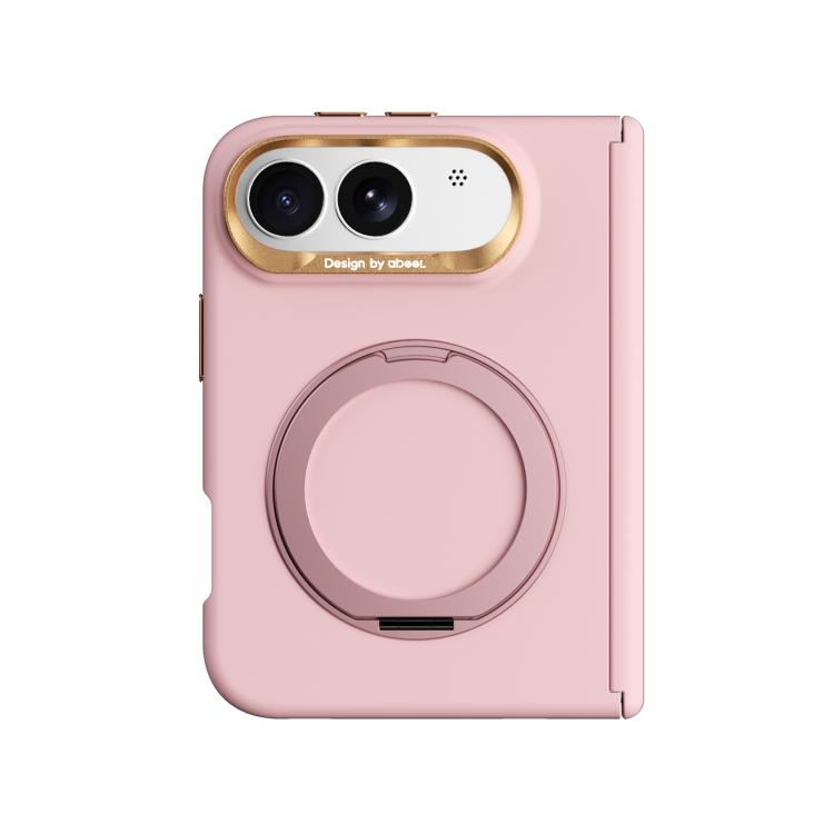 ABEEL Lightweight Zero Skin Feel Magnetic PC Phone Case with Holder, For iPhone Duo