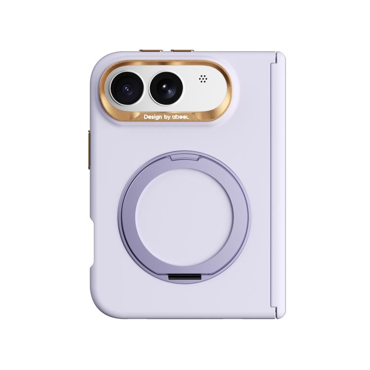 ABEEL Lightweight Zero Skin Feel Magnetic PC Phone Case with Holder, For iPhone Duo