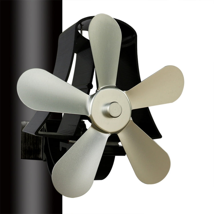 YL-106 5-Blade High Temperature Aluminum Heat Powered Fireplace Stove Fan, YL-106 (White), YL-106 (Black), YL-106 (Bronze), YL-106 (Grey), YL-106 (Gold), YL-106 (Rose Red), YL-106 (Silver)