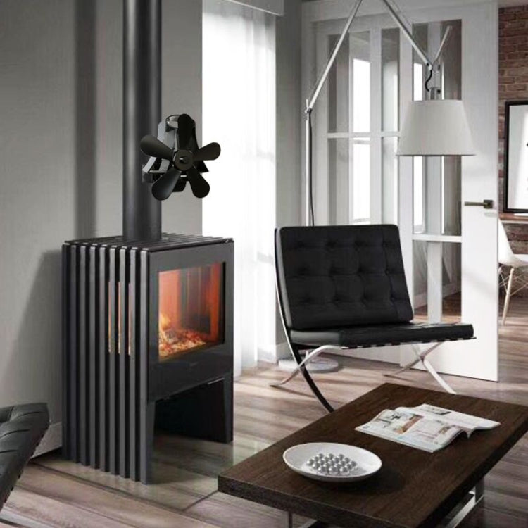 YL-106 5-Blade High Temperature Aluminum Heat Powered Fireplace Stove Fan, YL-106 (White), YL-106 (Black), YL-106 (Bronze), YL-106 (Grey), YL-106 (Gold), YL-106 (Rose Red), YL-106 (Silver)