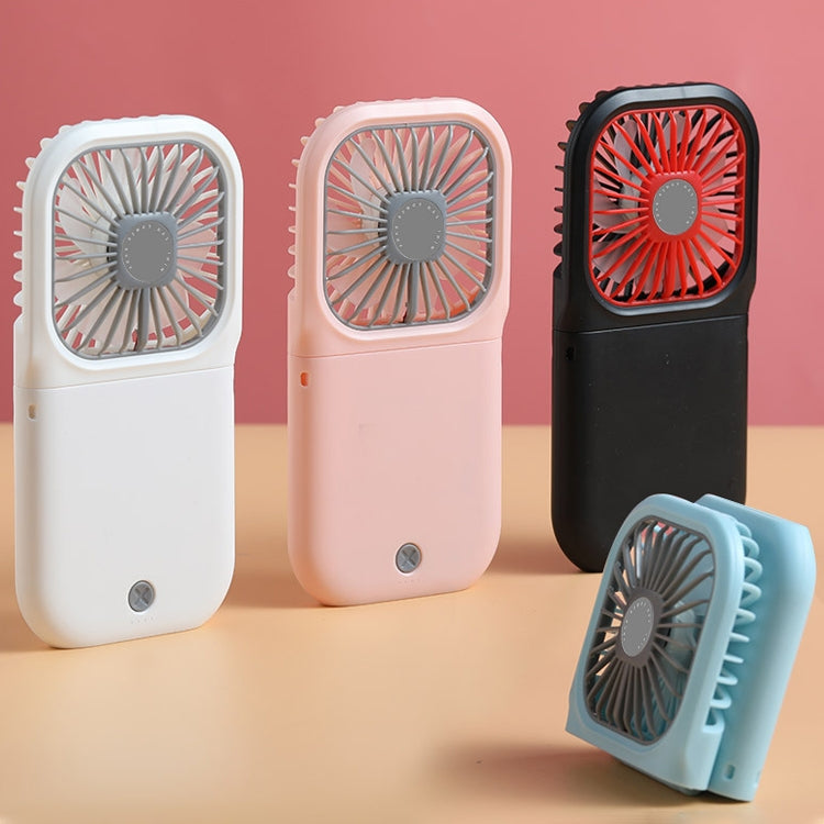 F20 Electroplating Handheld Fan Portable Desktop Folding Mute USB Hanging Neck Fan, F20 (Pink), F20 (Green), F20 (Blue), F20 (White)
