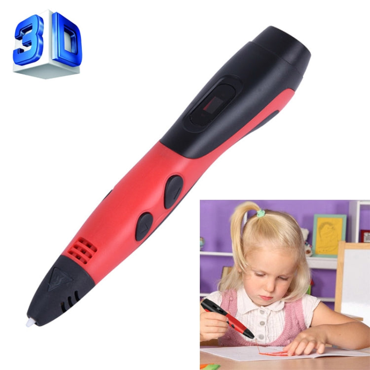 Gen 6th ABS / PLA Filament Kids DIY Drawing 3D Printing Pen with LCD Display(Blue+Black), EPR5210L, EPR5210R, EPR5210W, EPR5210Y