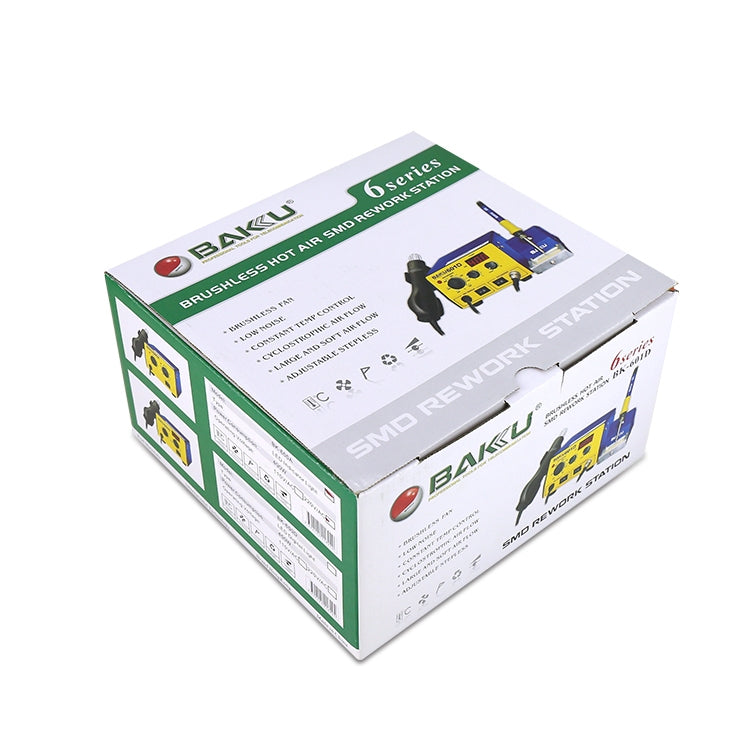 BAKU BK-601D AC 110V LED Display 2 in 1 Hot Air Gun Soldering Iron Soldering Station, BK-601D AC 110V