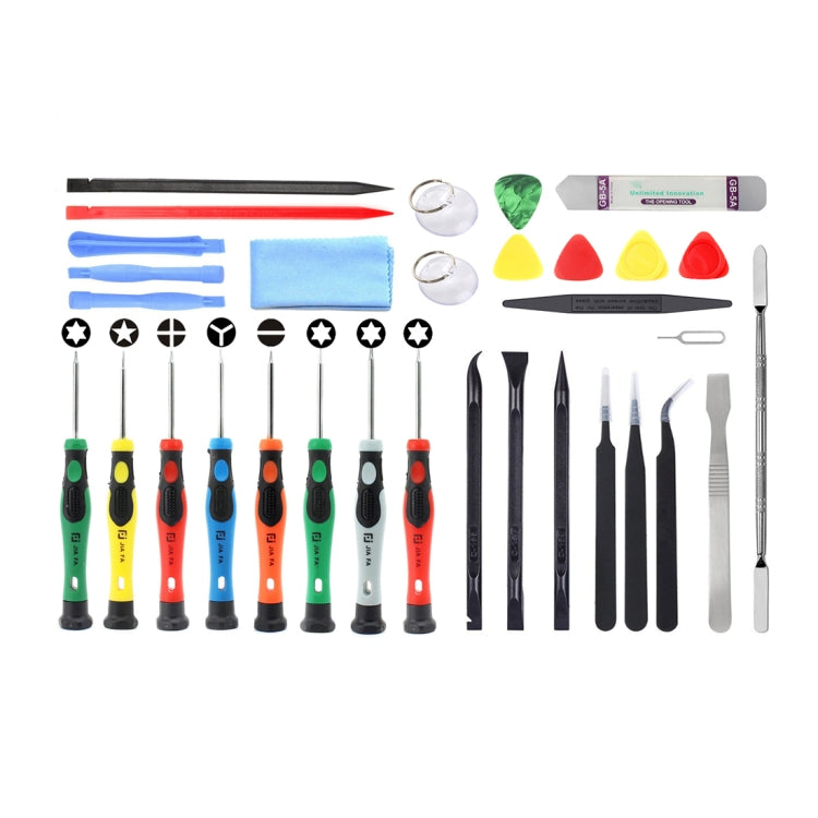 JF-8136 32 in 1 Multi-model Available Metal + Plastic Disassemble Repair Tool Kit, JF-8136