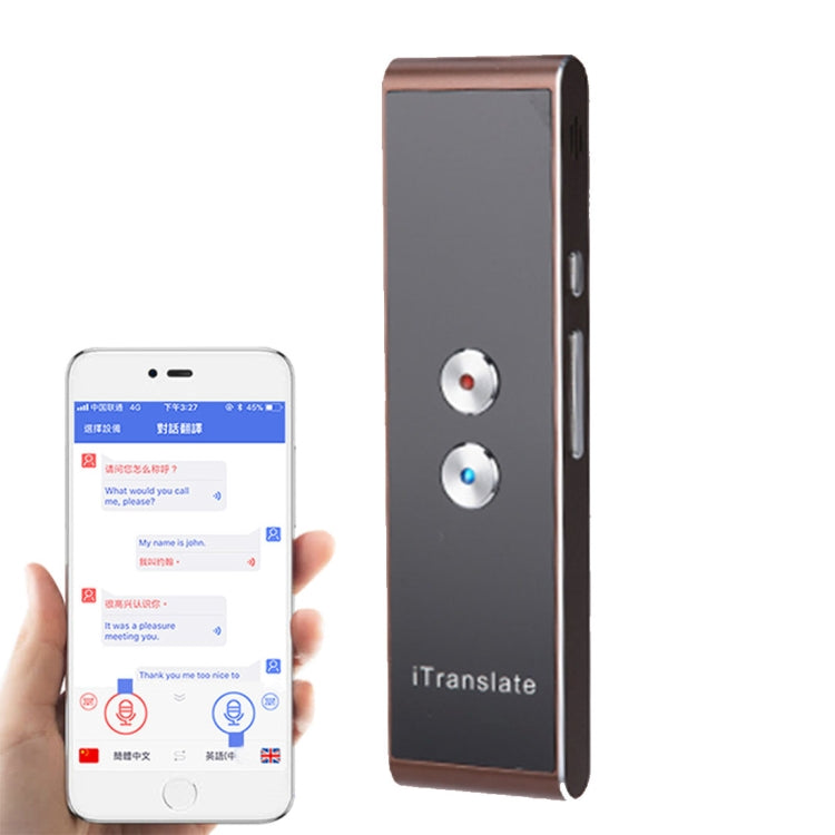 T8 Handheld Pocket Smart Voice Translator Real Time Speech Translation Translator with Dual Mic, Support 33 Languages