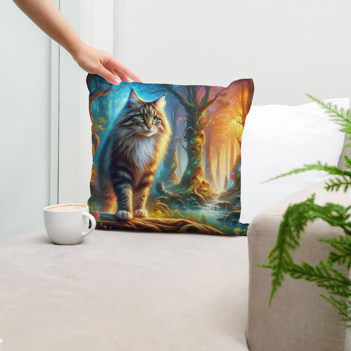 Forest Guardian Cotton Cushion