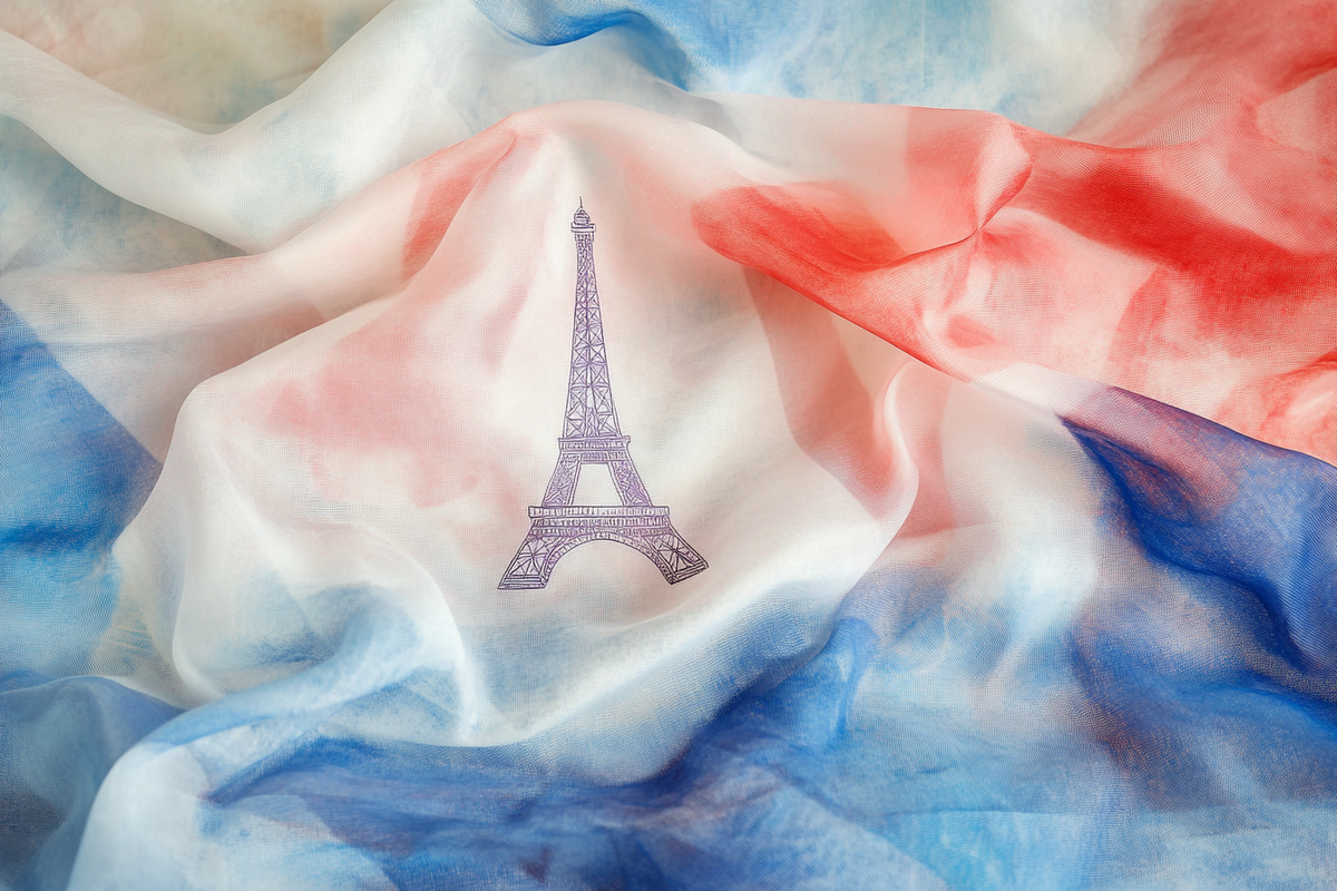 Eiffel Tricolour Canvas