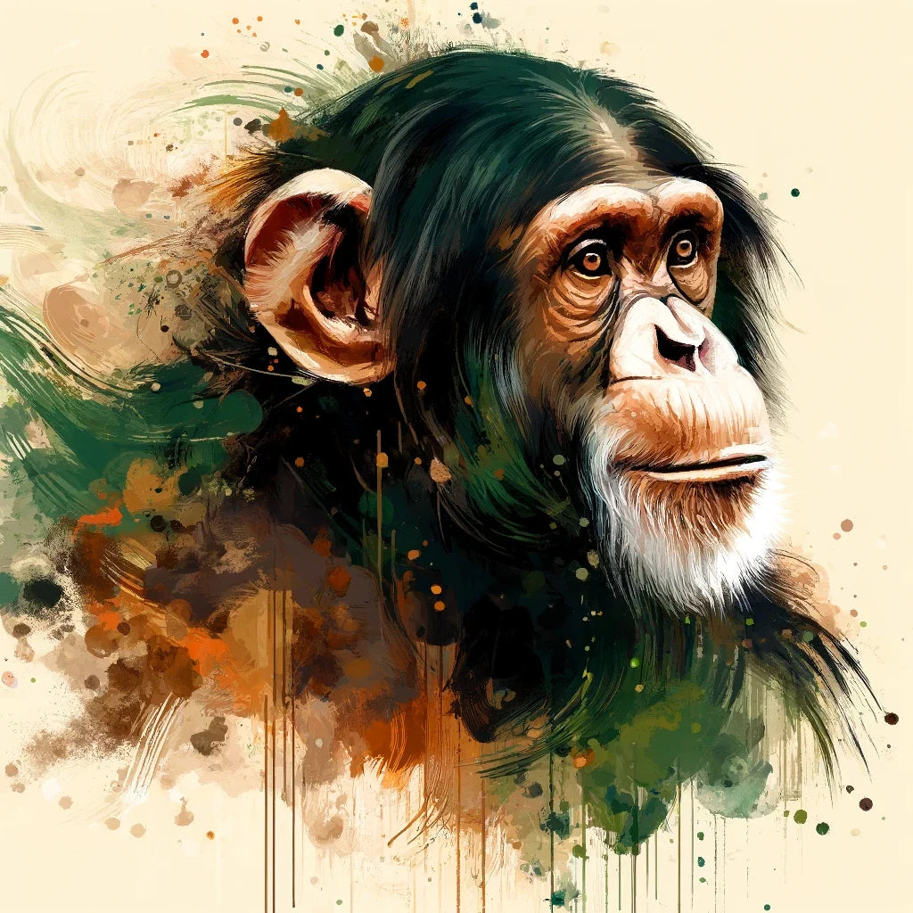 Elegant Chimpanzee Canvas