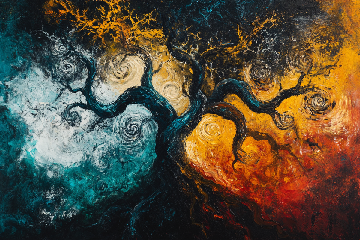 Entwined Tree Canvas