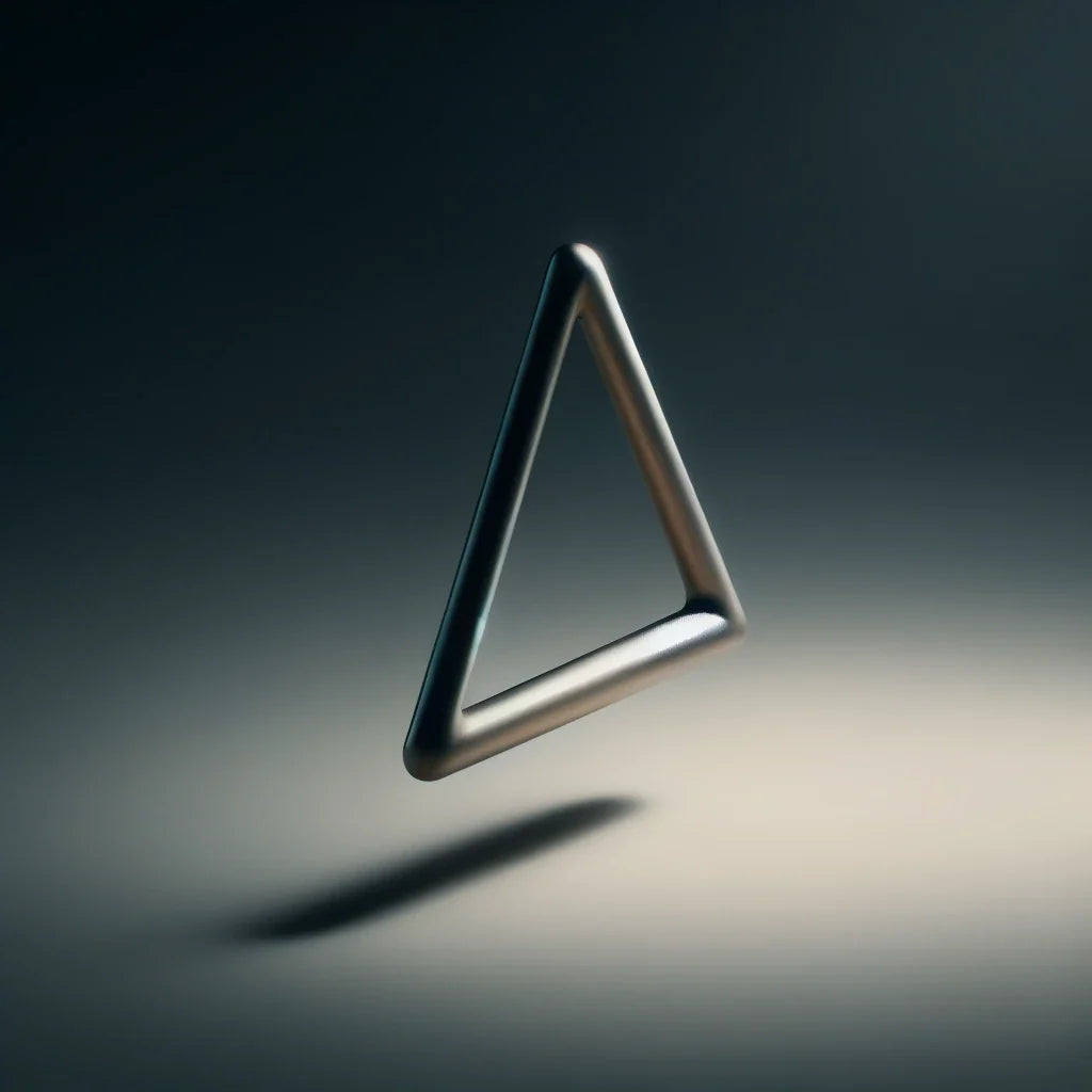 Ethereal Triangle Canvas