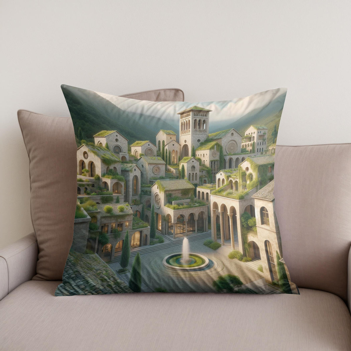 Romanesque Reimagined Cotton Cushion