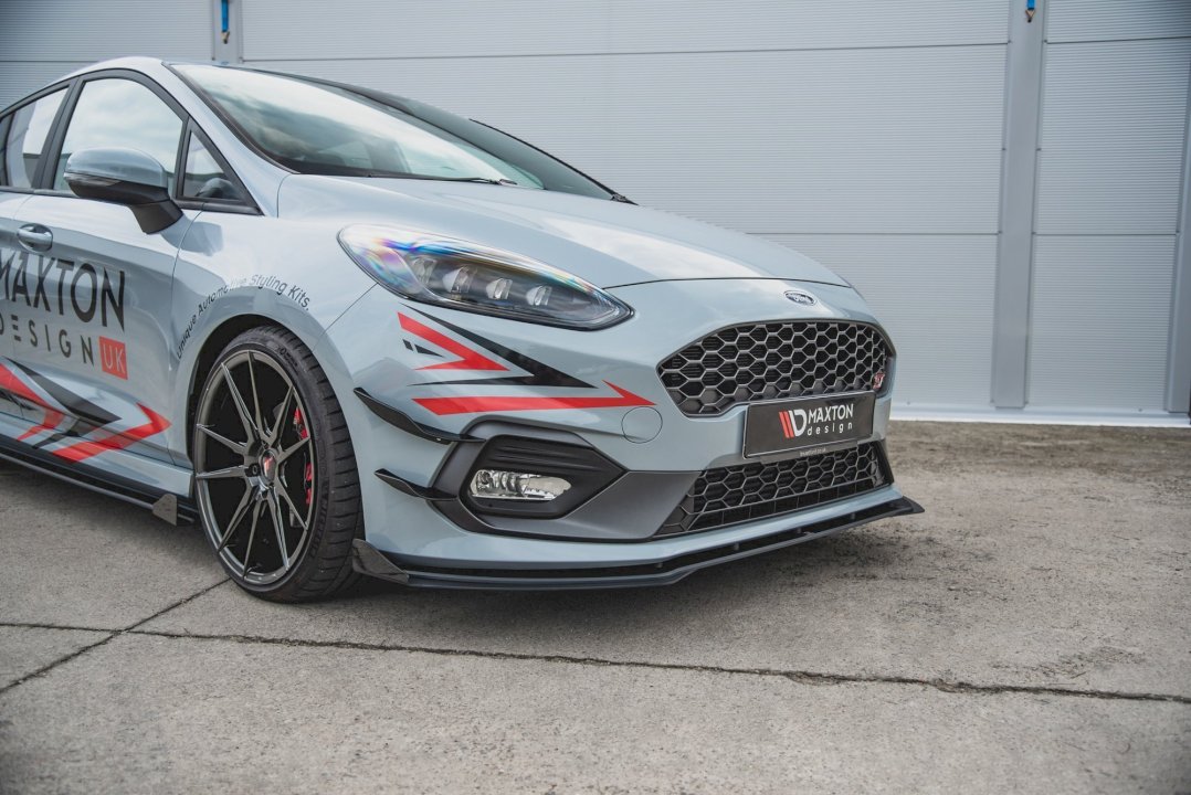 Maxton Design - Aftermarket  STREET PRO FRONT SPLITTER (+FLAPS) FORD FIESTA MK8/8.5 ST/ ST LINE