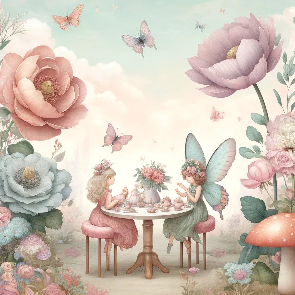 Fairy Garden Tea Party Canvas