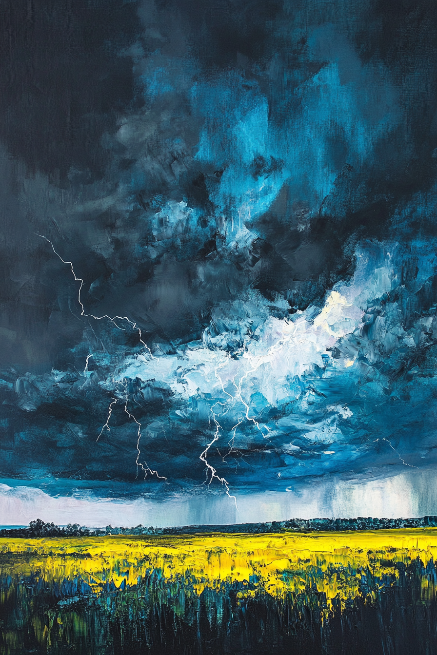 First Thunderstorm Canvas