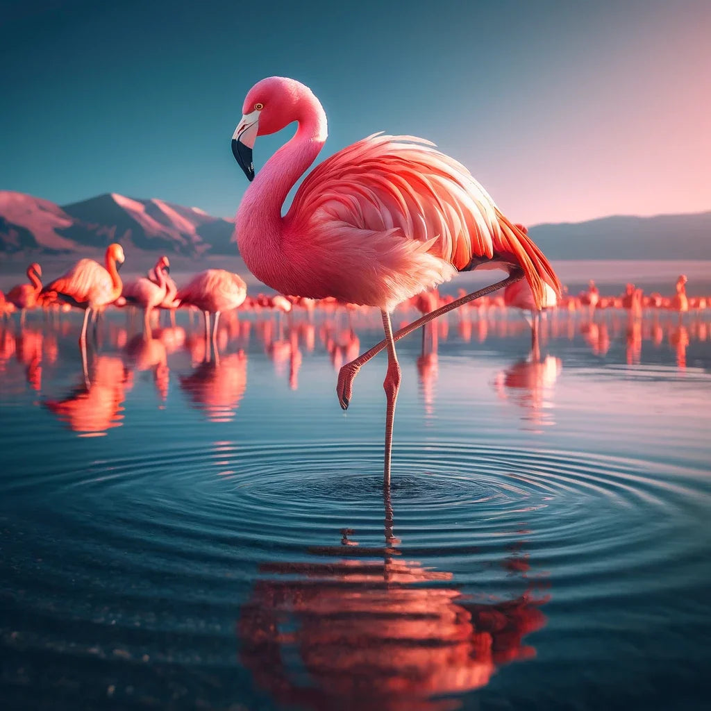 Flamingo Grace Canvas
