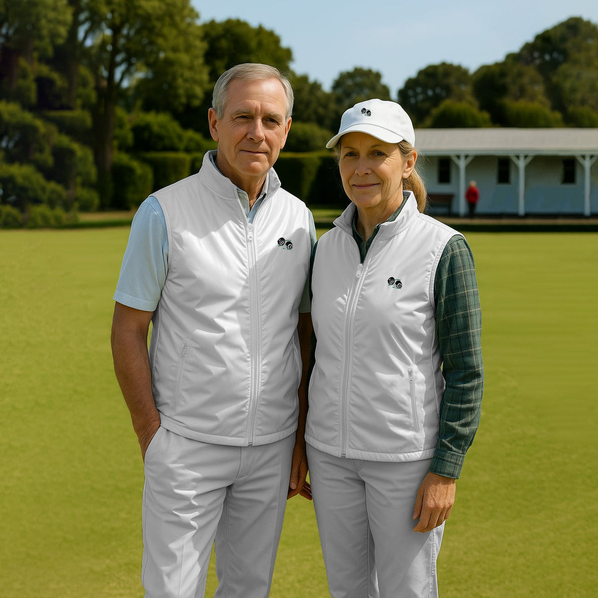 Adults Unisex Lawn Bowling Waterproof Fleece Lined Gilet