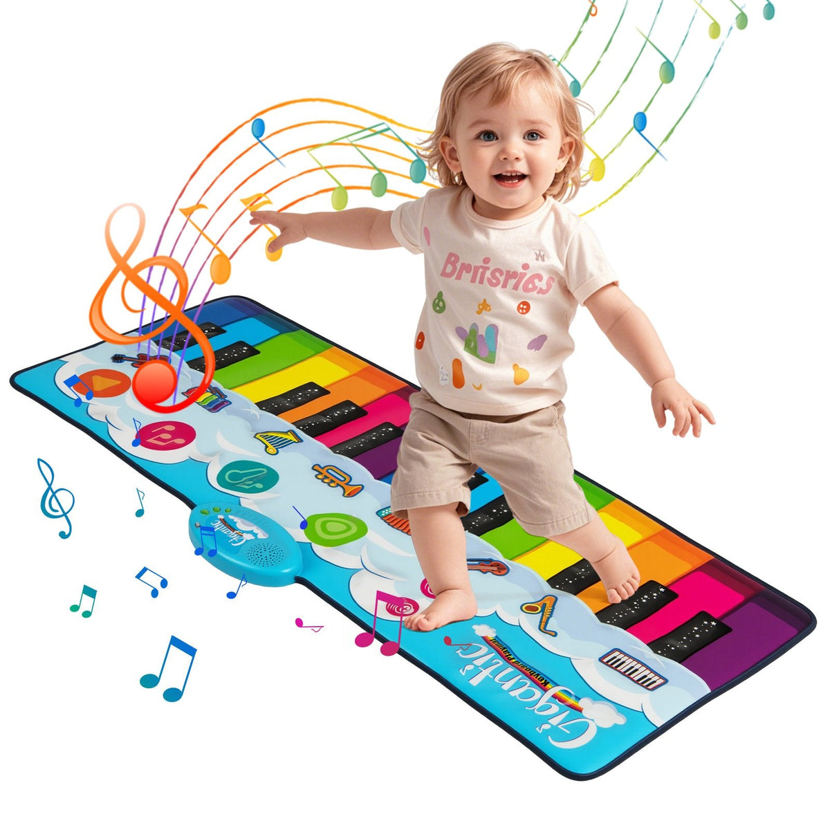 Floor Piano Dance Mat  with 8 Instrument Sounds and Built-in Music-M