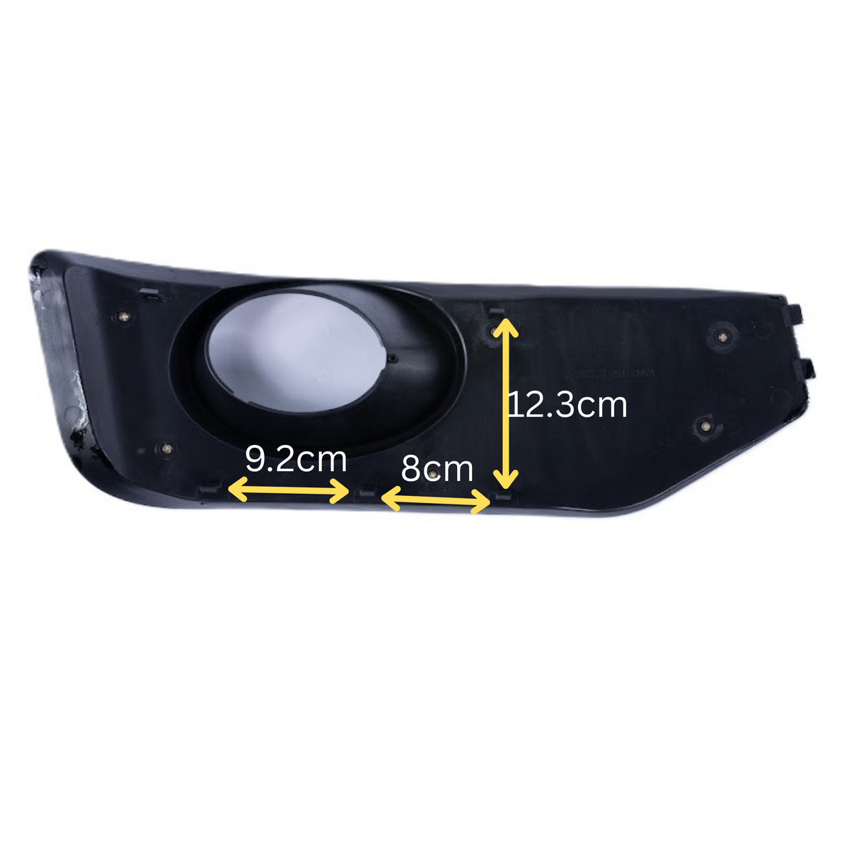 For VW T5.1 Transporter Honeycomb Sportline Front Spoiler Foglight Trims (Gloss Black)