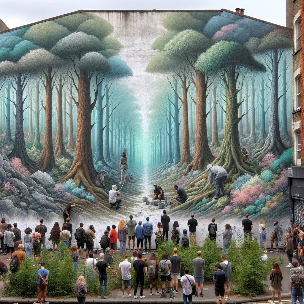 Forest Mural Oasis Canvas