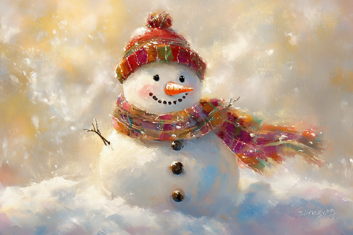 Frosty Cheer Canvas