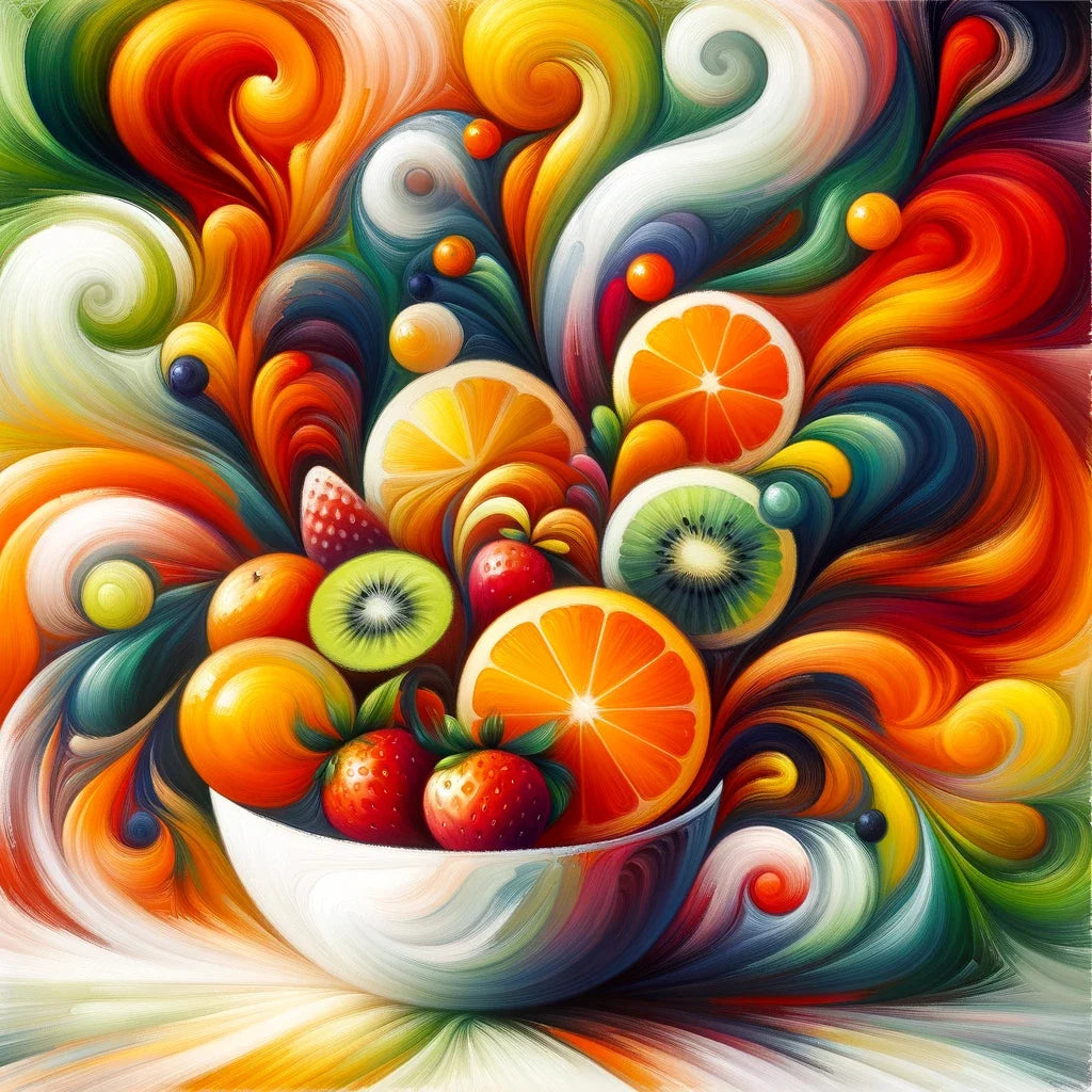 Fruit Fusion Fantasy Cotton Cushion
