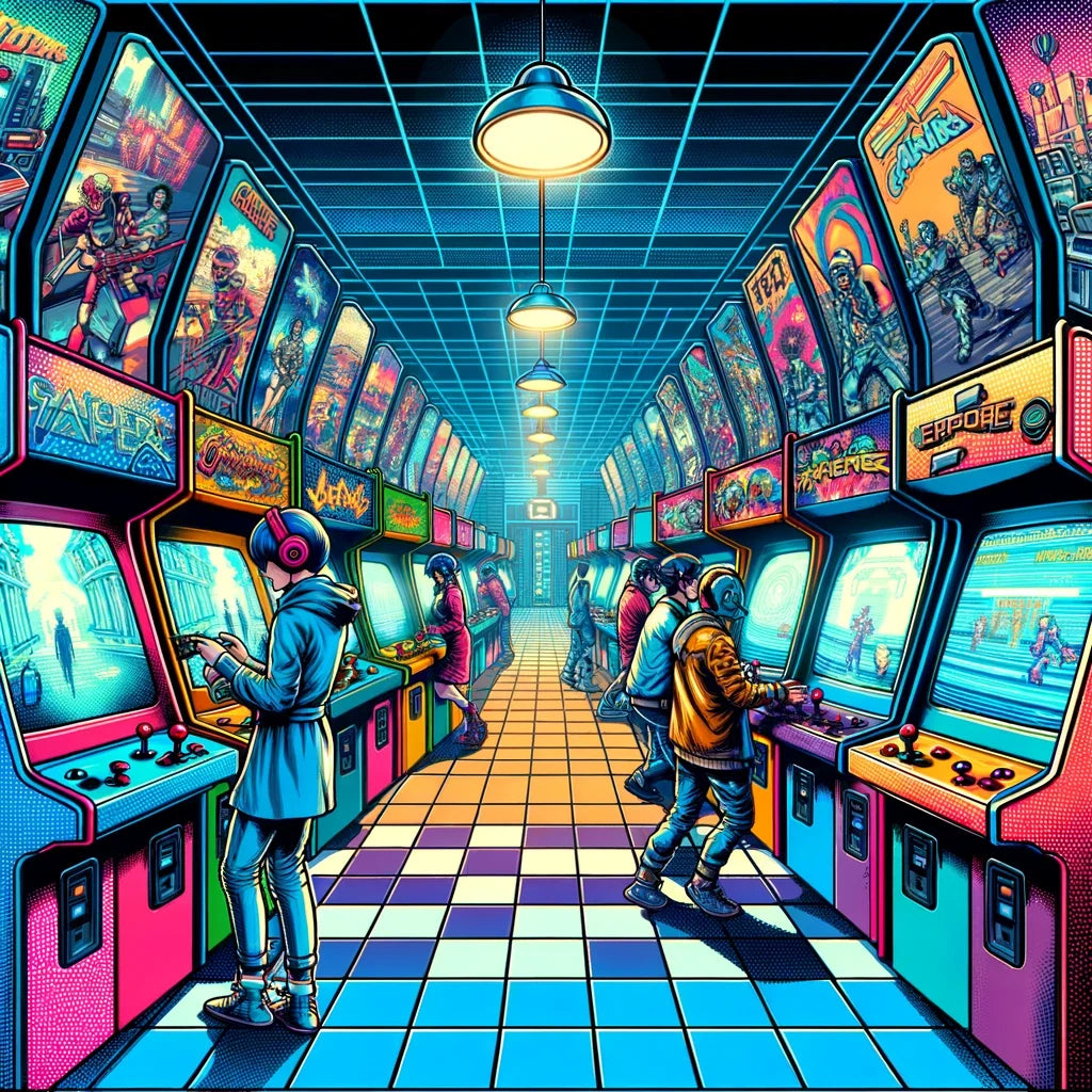 Future Play Arcade Cotton Cushion