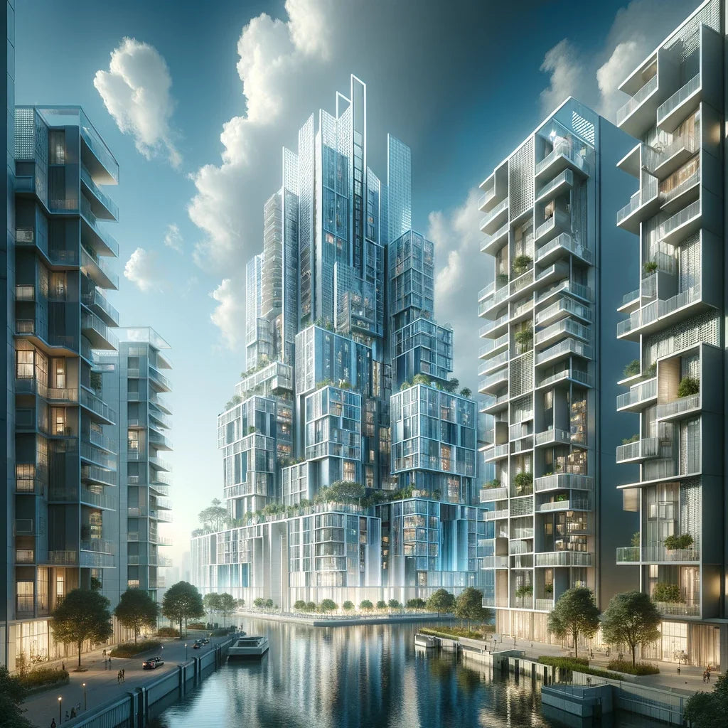 Future Skyline Cotton Cushion