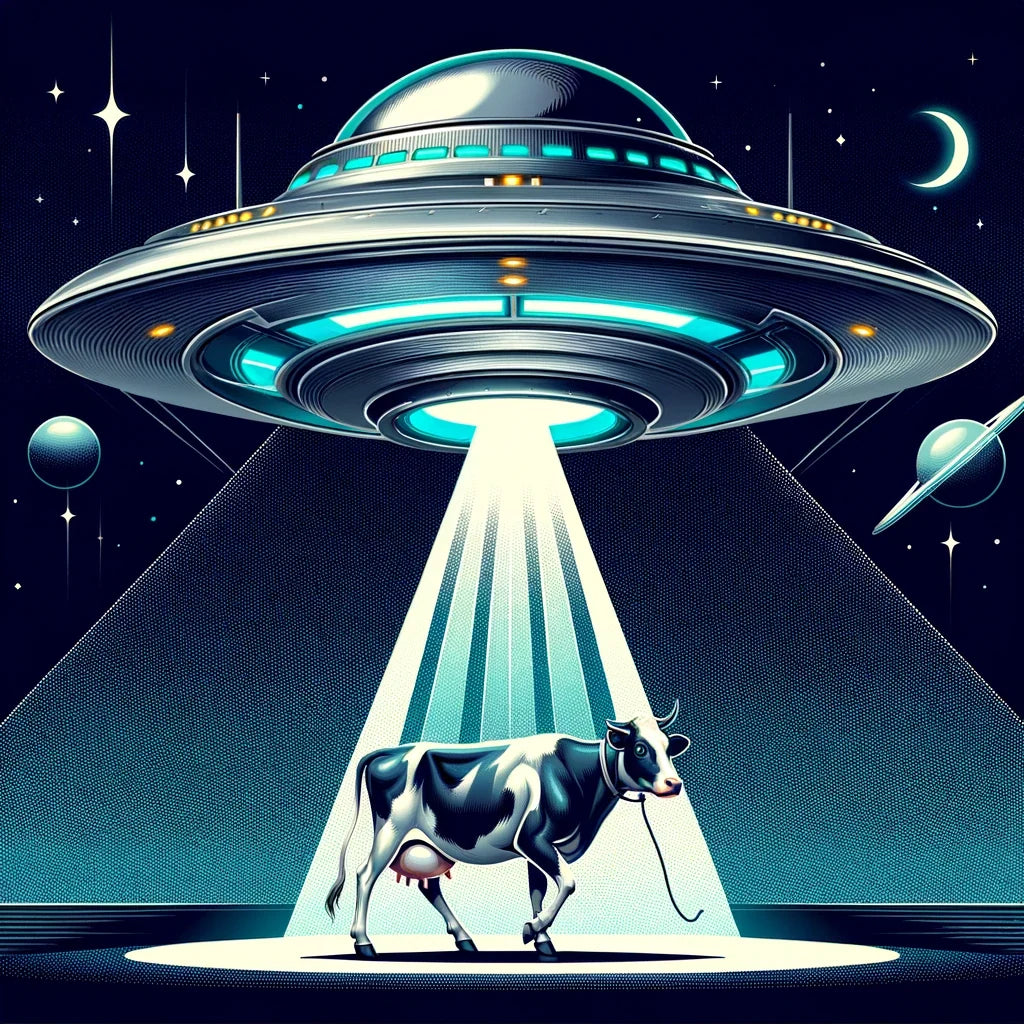Futuristic Abduction Canvas