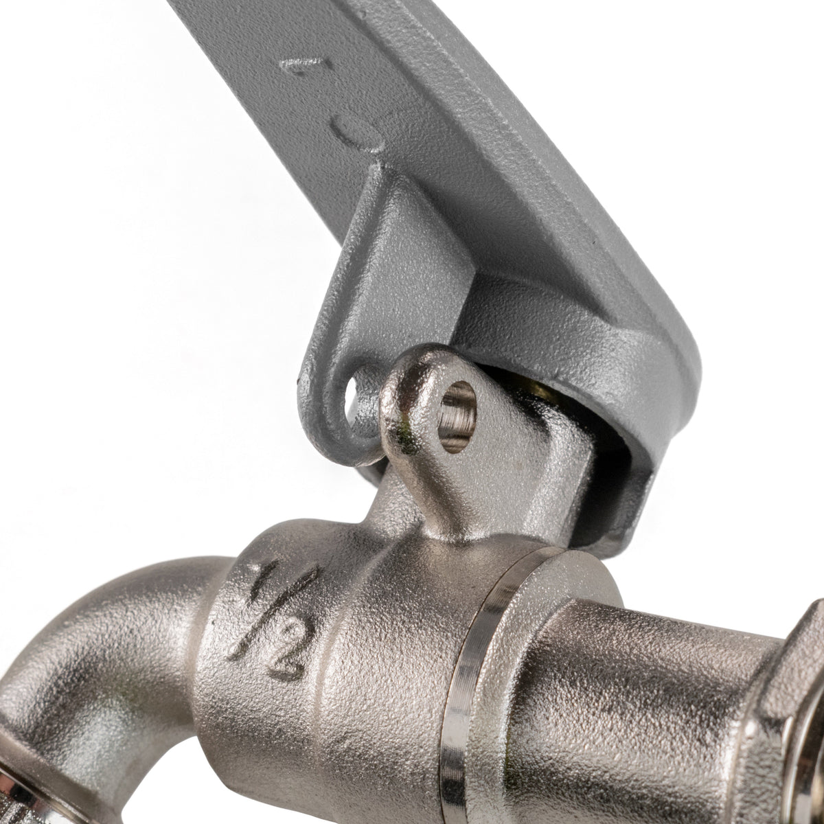 15mm Brass Wall Flange Kit with Lever Tap with Hose Barb and Side Lock
