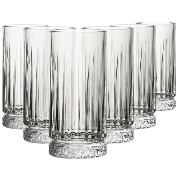 Elysia Long Drink Glasses - 280ml - Set of 6