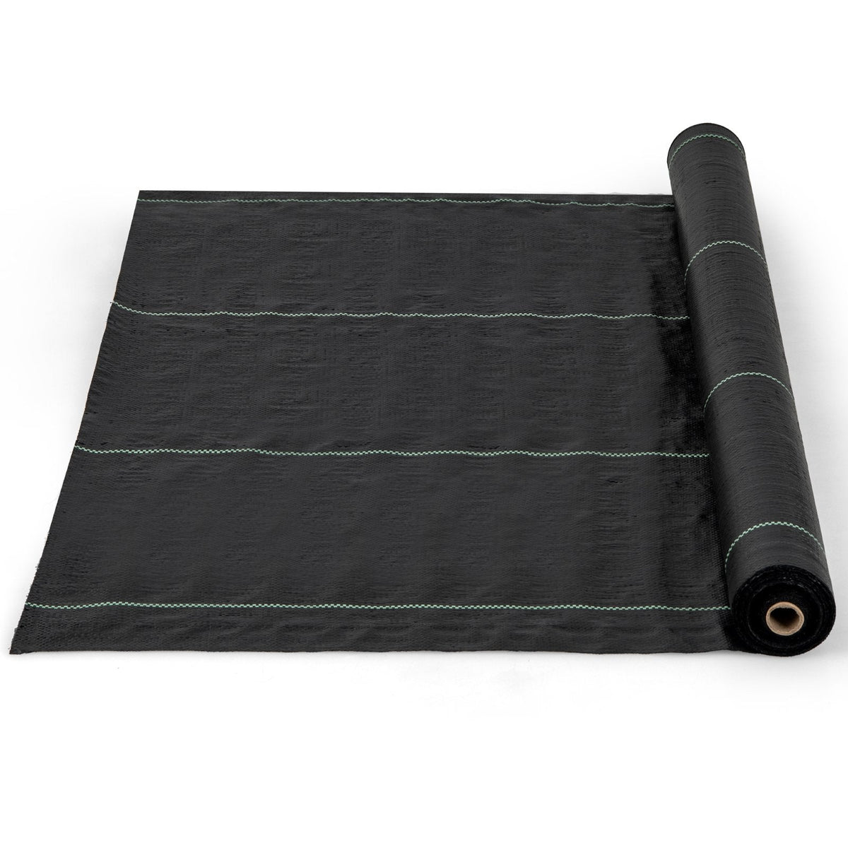 Garden Weed Barrier Fabric PP Weed Control Fabric with Guide Line-2.1 Oz 2 x 25 m