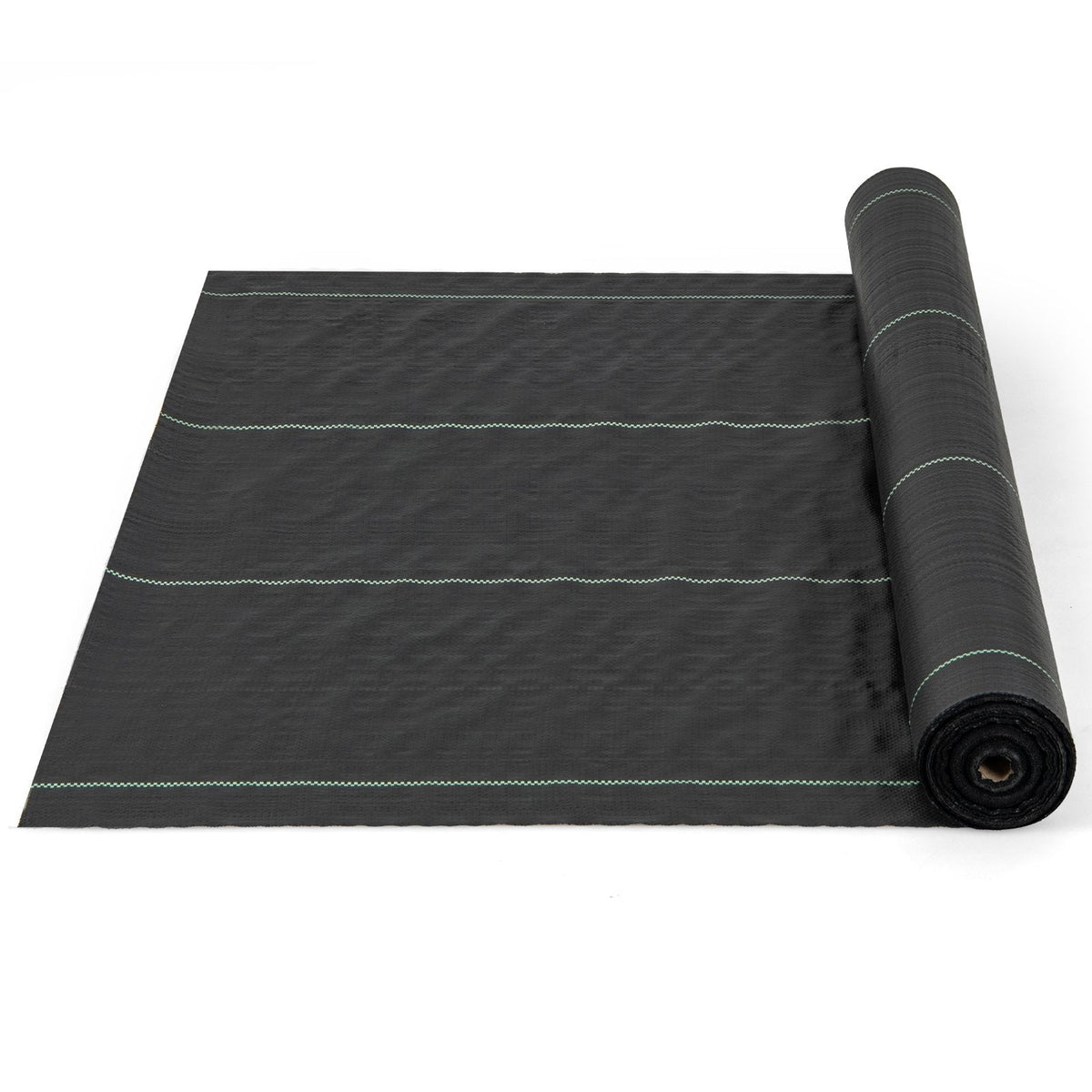 Garden Weed Barrier Fabric PP Weed Control Fabric with Guide Line-2.1 Oz 2 x 25 m