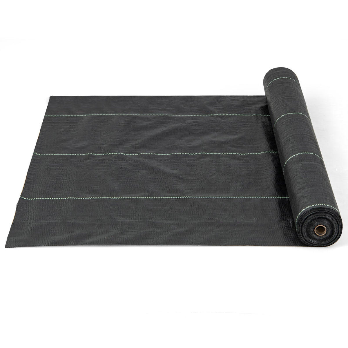 Garden Weed Barrier Fabric PP Weed Control Fabric with Guide Line-2.1 Oz 2 x 25 m