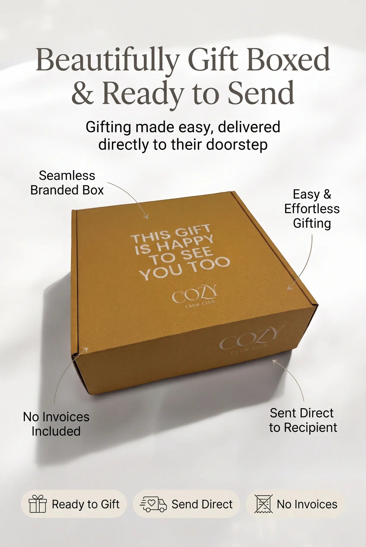 The Cozy Boucle Baby Bear Personalised Gift Box