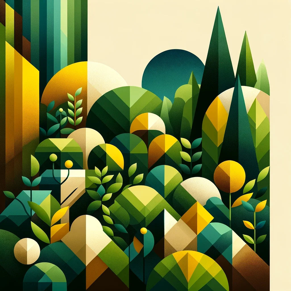 Geometric Garden Canvas