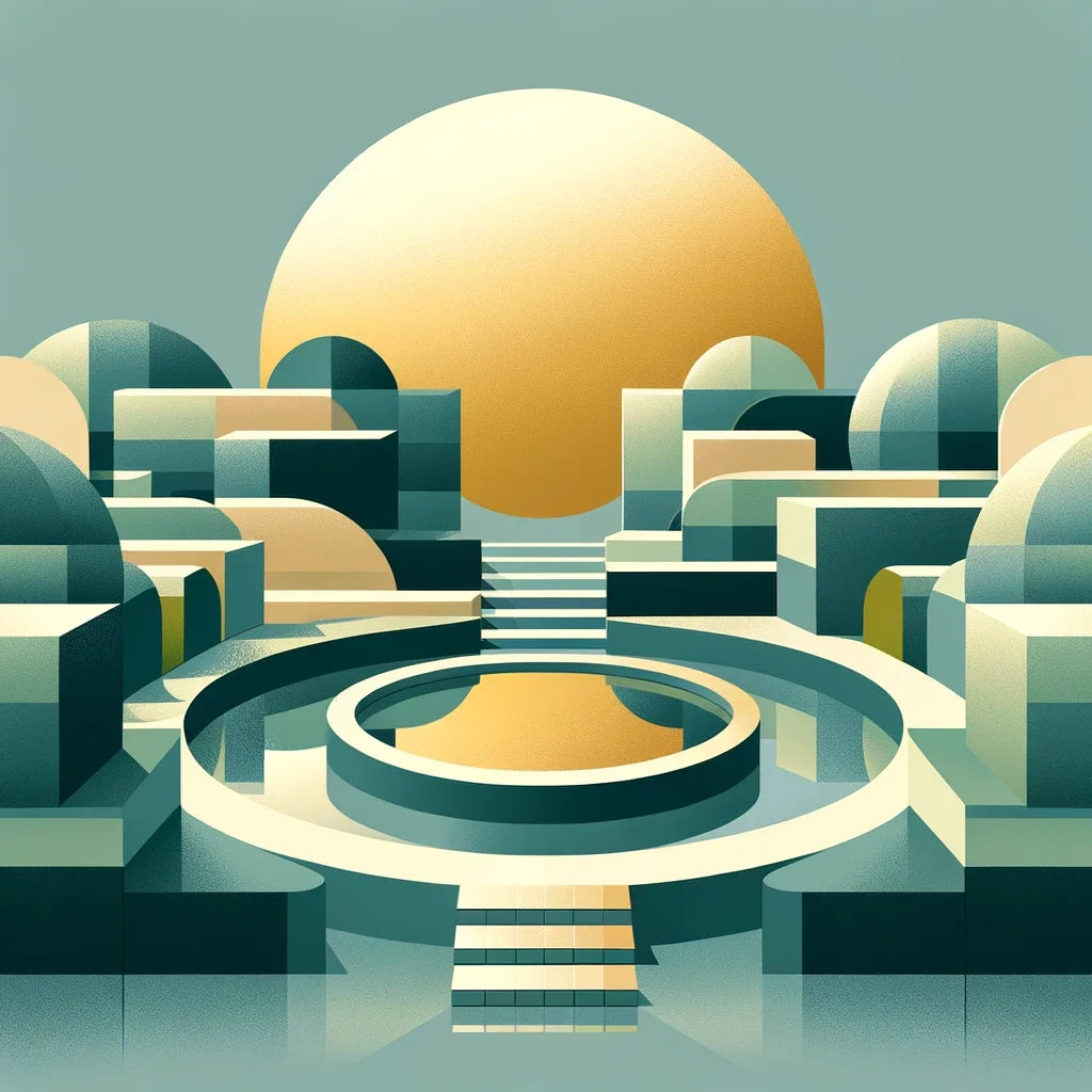 Geometric Serenity Canvas