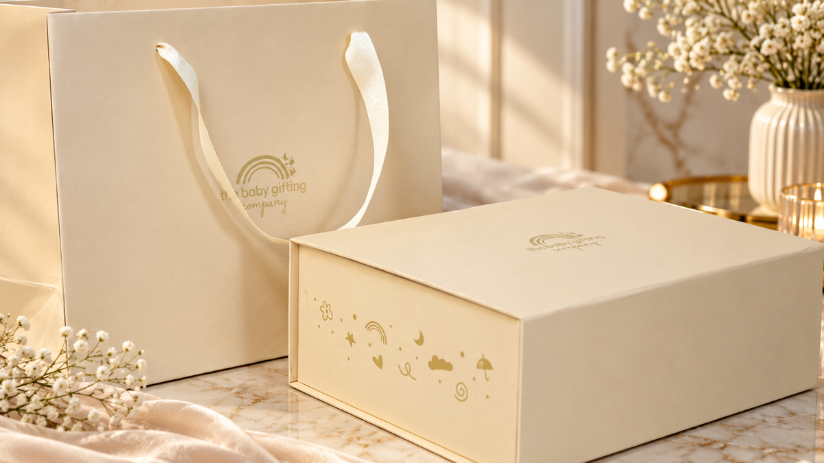 PERSONALISED CASHMERE BABY BLANKET AND TEDDY GIFT SET - IVORY