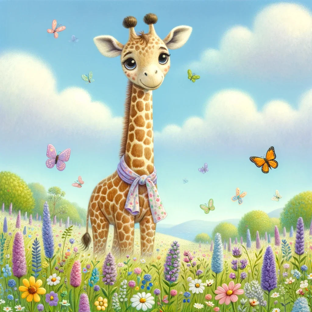 Giraffe Garden Canvas