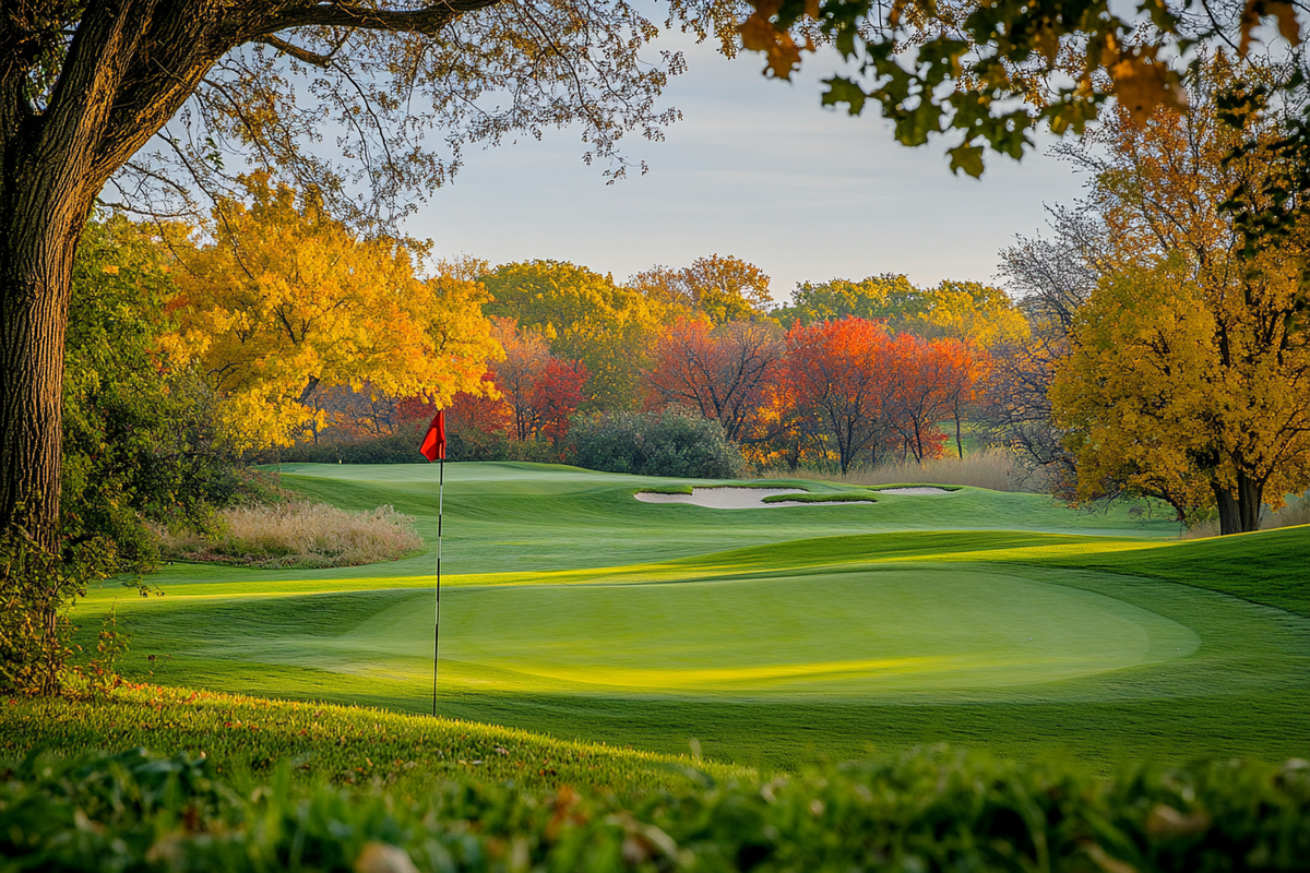 Golf Course Dawn Canvas