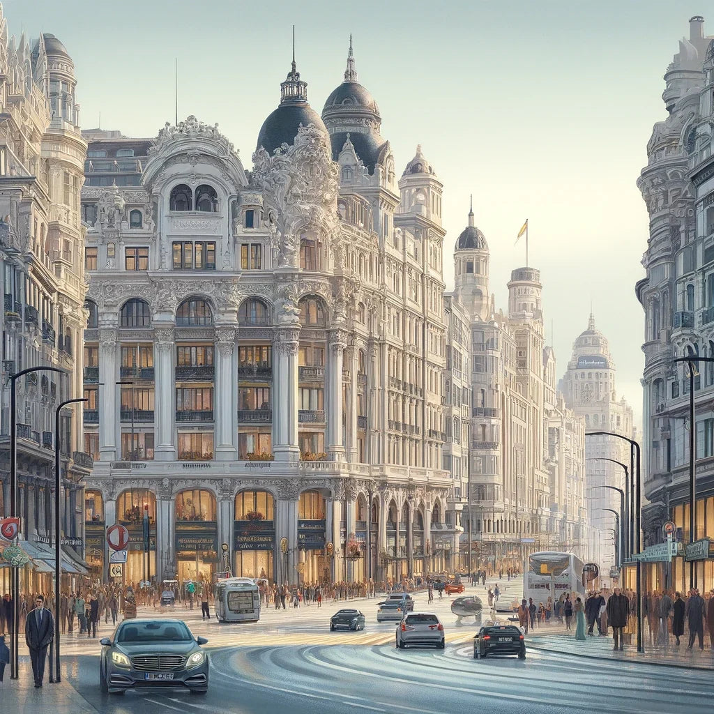 Gran Via Madrid Canvas