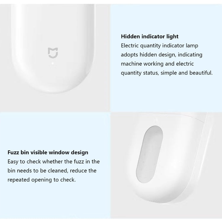 Original Xiaomi Mijia Mini Portable Shaver Wool Ball USB Charging Hair Remover Electric Lint Trimmer, Lint Remover 1