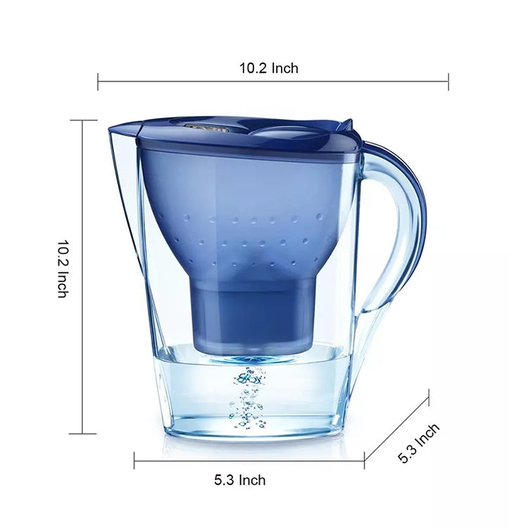 3.5L Activated Carbon Filter Kettle Water Filter with Filter Cartridge, 3.5L (Dark Blue), 3.5L(White)