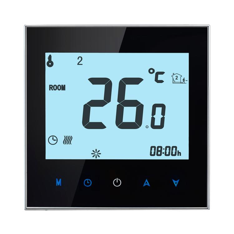 BHT-1000-GA-WIFI 3A Load Water Heating Type Touch LCD Digital WiFi Heating Room Thermostat, Display Clock / Temperature / Periods / Time / Week / Heat etc., BHT-1000 3A (Black), BHT-1000 3A (White)