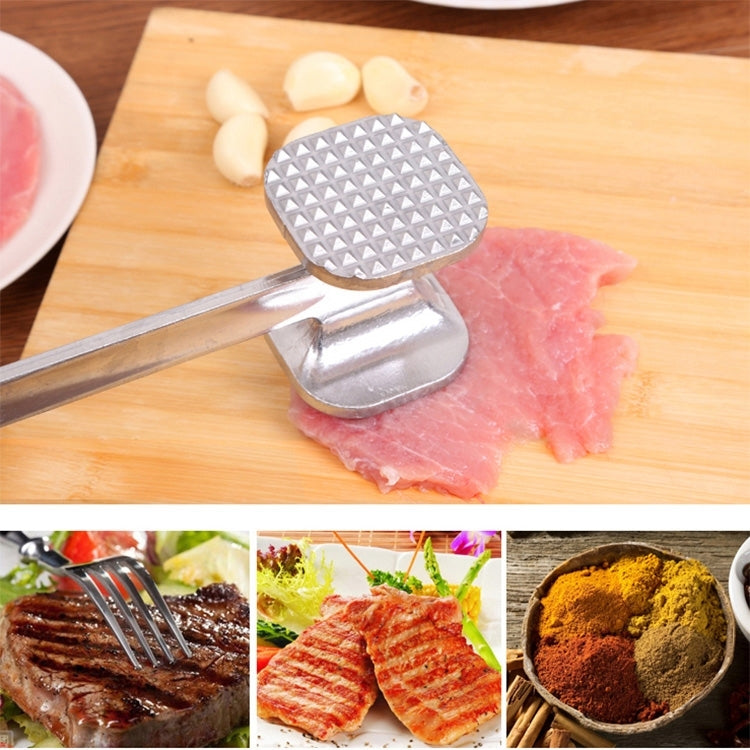 2 PCS Aluminum Alloy Loose Tenderizers Meat Hammer Steak Pork Kitchen Tools, Middle Size: 5.0 x 22.5cm, Middle Size: 5.0 x 22.5cm